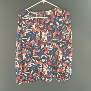 🩷 J. Crew Floral Abstract Blouse